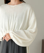 DRAWN HEM SHAGGY SHORT TOPS