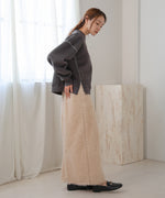 DOUBLE ZIP COLOR STITCHING BRUSHED LINING SWEAT