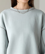 DOUBLE ZIP COLOR STITCHING BRUSHED LINING SWEAT