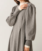 WAIST TUCK FLARE LINE KNIT ONEPIECE