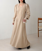 WAIST TUCK FLARE LINE KNIT ONEPIECE