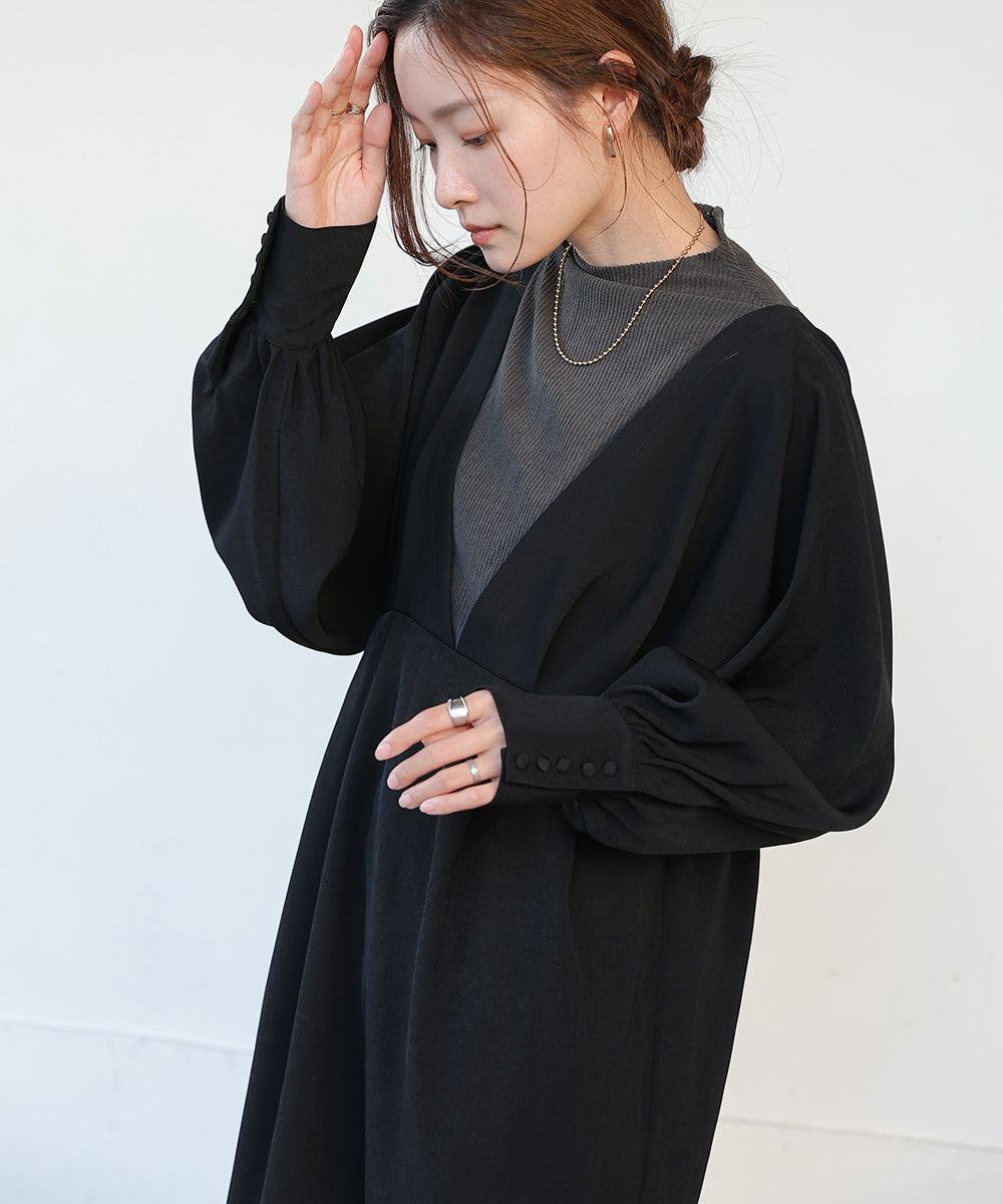 LAYERED STYLE TUCK ONEPIECE