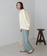SLEEVE JERSEY WITH BRUSHED SWEAT