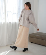 SLEEVE JERSEY WITH BRUSHED SWEAT