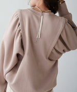 SLEEVE JERSEY WITH BRUSHED SWEAT