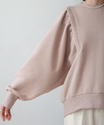 SLEEVE JERSEY WITH BRUSHED SWEAT