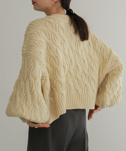 ［KNIT20％OFF］cable knit tops