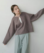 2WAY KEY NECK PULLOVER