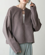2WAY KEY NECK PULLOVER