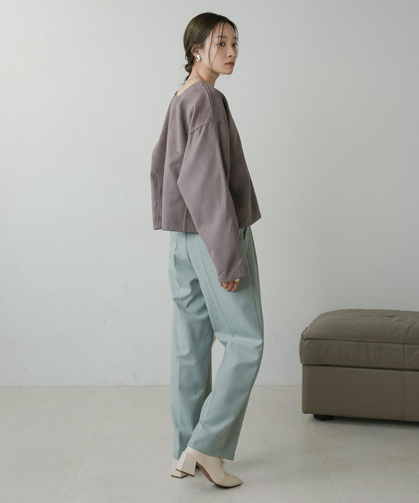 2WAY KEY NECK PULLOVER
