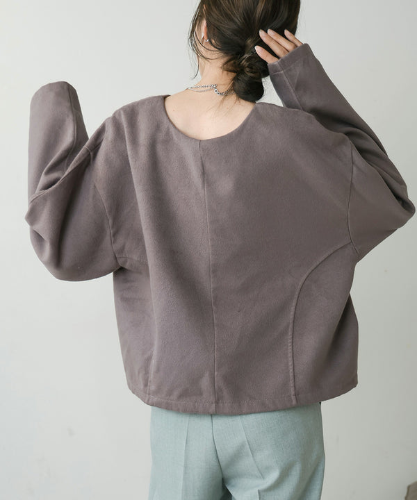 2WAY KEY NECK PULLOVER