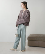 2WAY KEY NECK PULLOVER