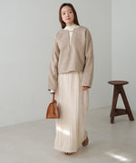 2WAY KEY NECK PULLOVER