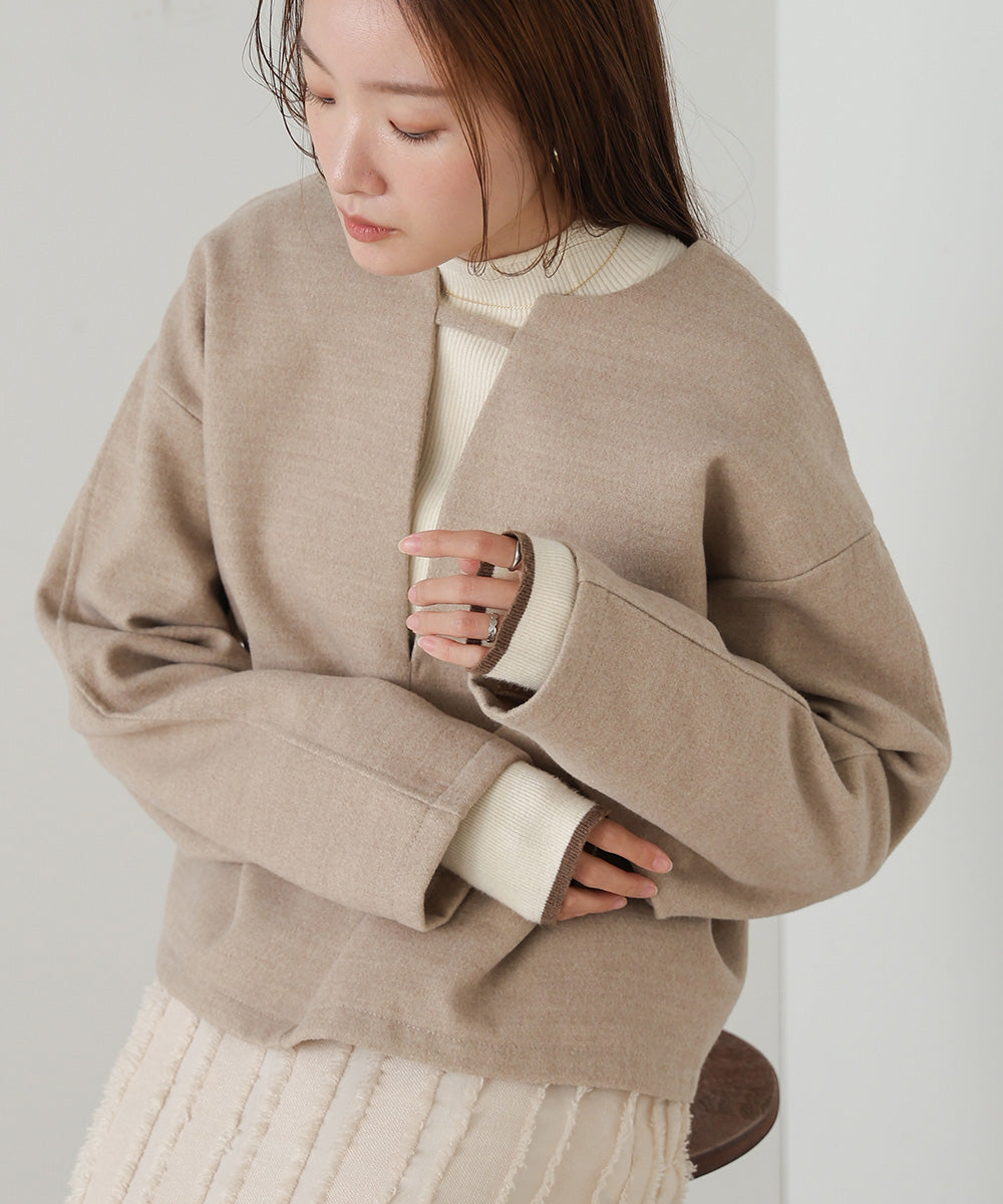 2WAY KEY NECK PULLOVER