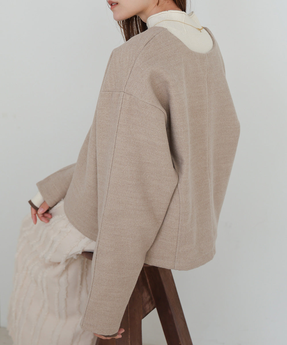 2WAY KEY NECK PULLOVER