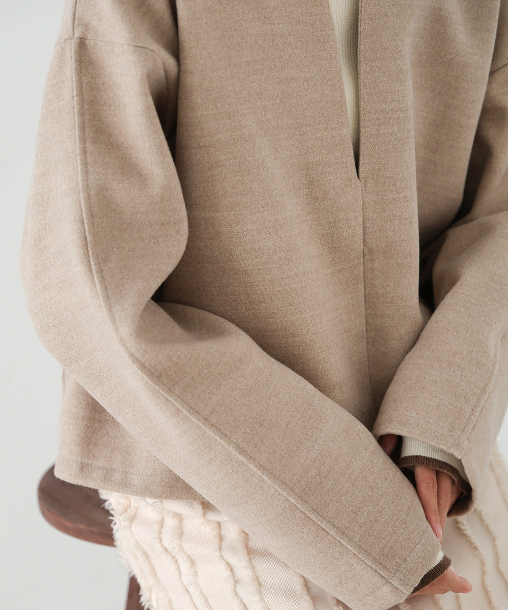 2WAY KEY NECK PULLOVER