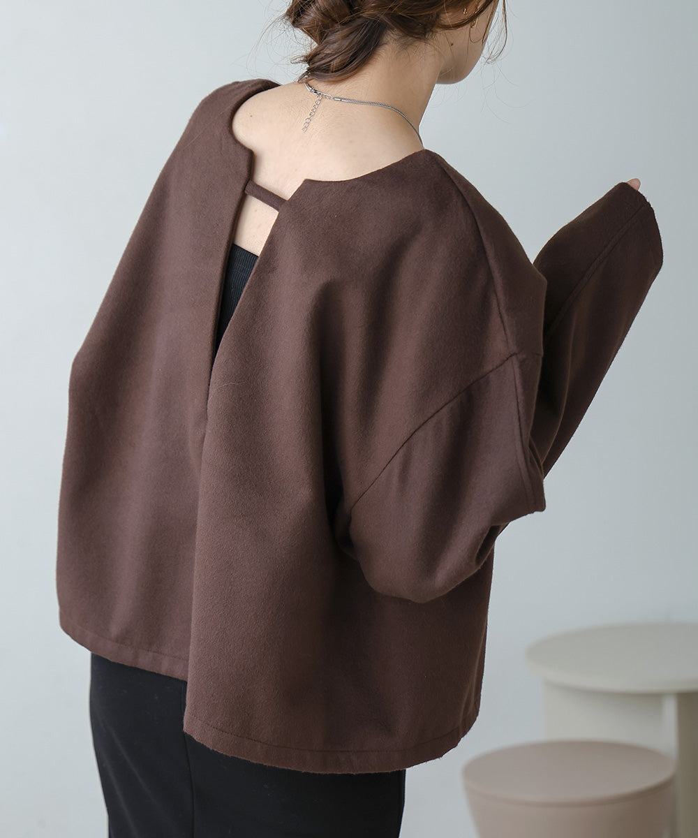 2WAY KEY NECK PULLOVER