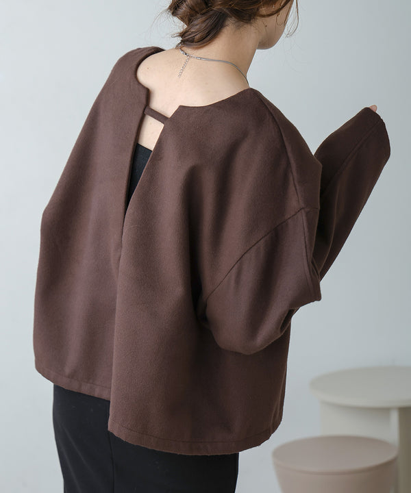 2WAY KEY NECK PULLOVER