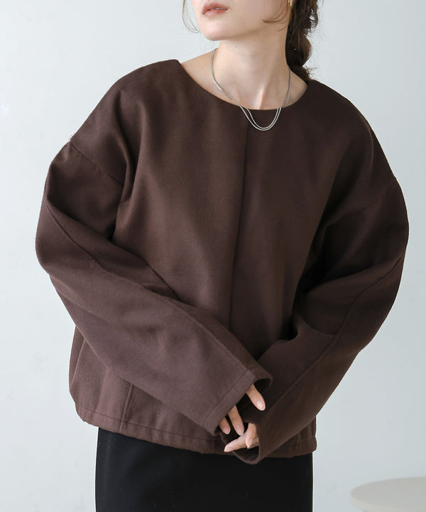 2WAY KEY NECK PULLOVER