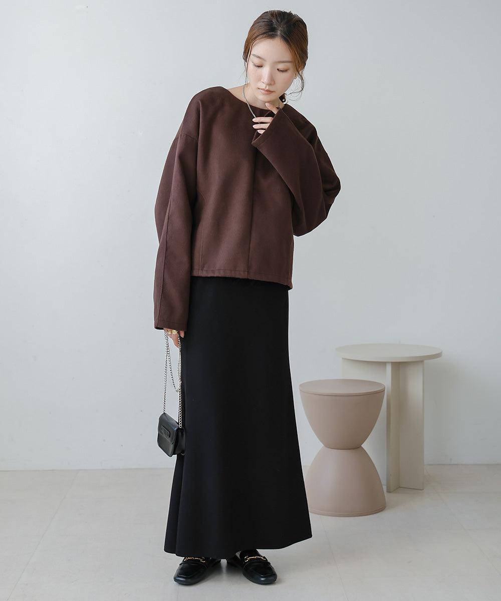 2WAY KEY NECK PULLOVER