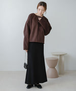 2WAY KEY NECK PULLOVER