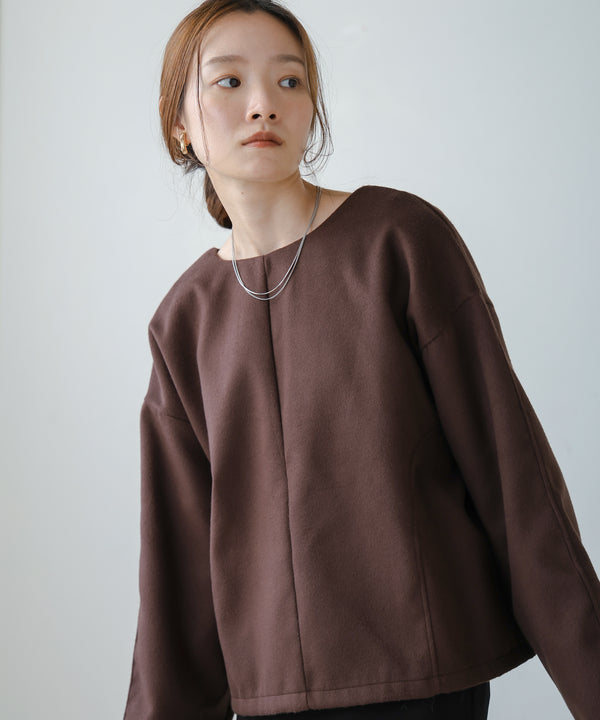 2WAY KEY NECK PULLOVER