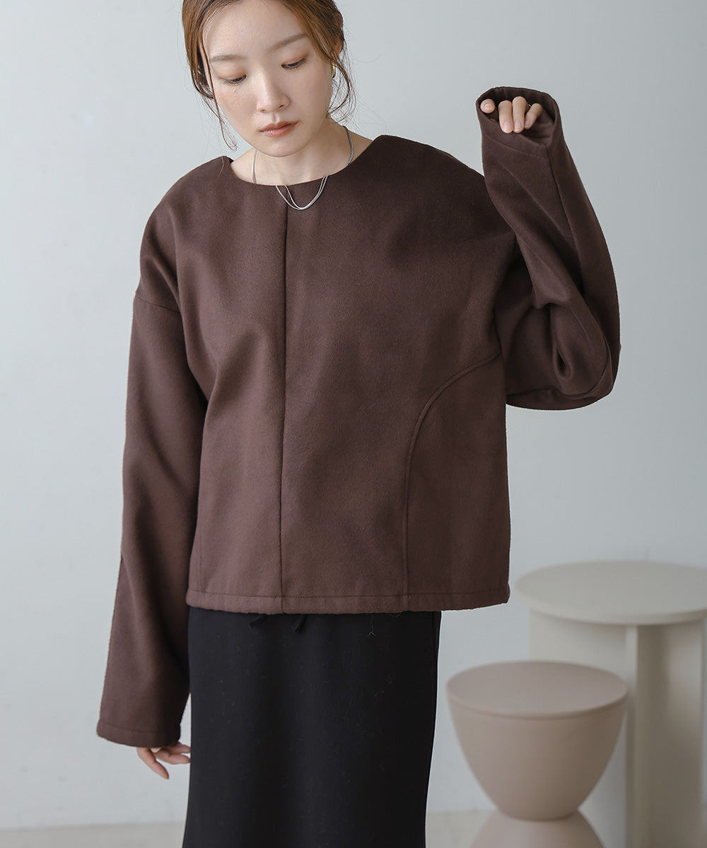 2WAY KEY NECK PULLOVER