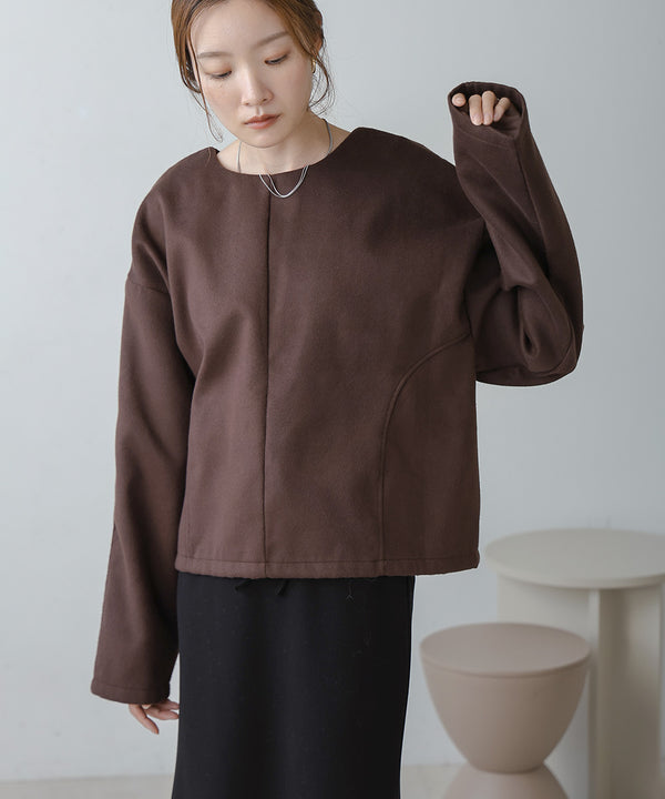 2WAY KEY NECK PULLOVER