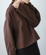 2WAY KEY NECK PULLOVER
