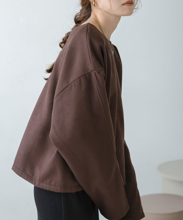 2WAY KEY NECK PULLOVER
