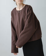 2WAY KEY NECK PULLOVER