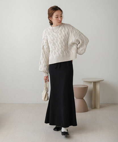 ［KNIT20％OFF］cable knit tops