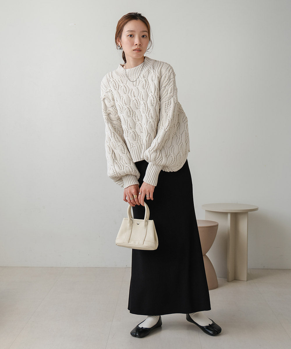 ［KNIT20％OFF］cable knit tops