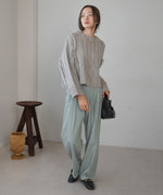 RABBIT FUR SHORT KNIT