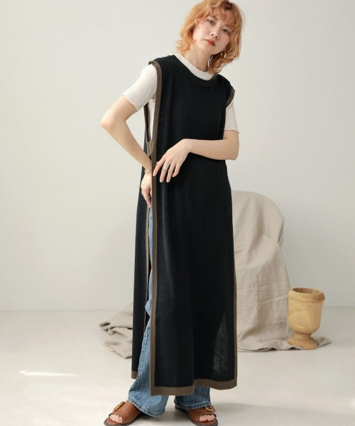 COLOR LONG VEST