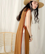 COLOR LONG VEST