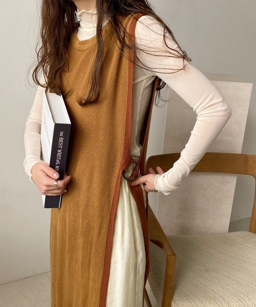 COLOR LONG VEST