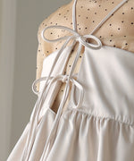 【低身長向けサイズあり】ペプラムＩラインキャミワンピース