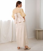 【低身長向けサイズあり】ペプラムＩラインキャミワンピース