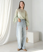 FRONT DOUBLE POCKET DENIM PANTS