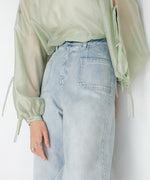 FRONT DOUBLE POCKET DENIM PANTS