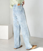 FRONT DOUBLE POCKET DENIM PANTS