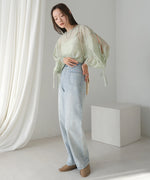 FRONT DOUBLE POCKET DENIM PANTS