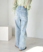 FRONT DOUBLE POCKET DENIM PANTS