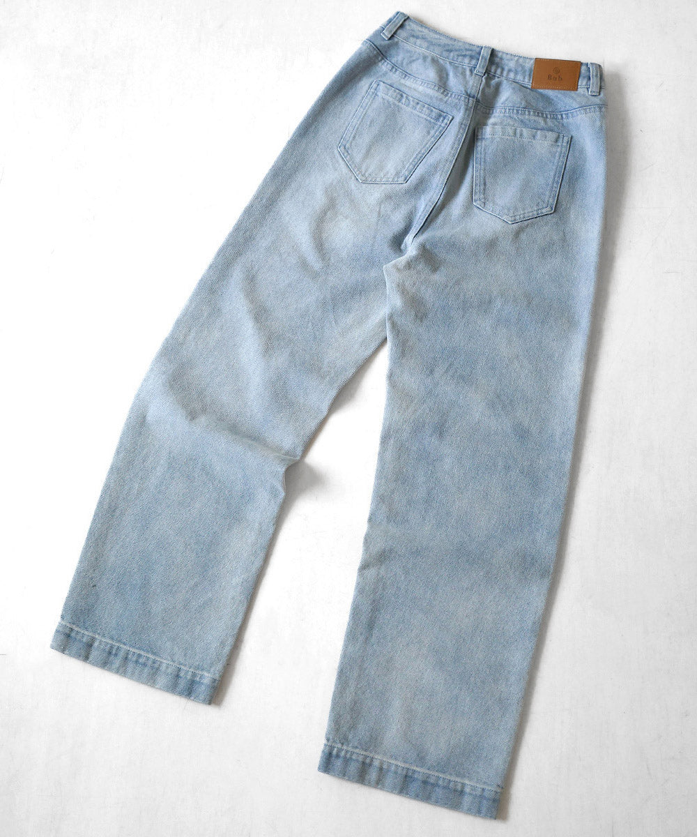 FRONT DOUBLE POCKET DENIM PANTS