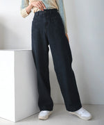 FRONT DOUBLE POCKET DENIM PANTS