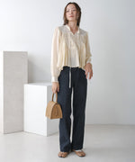 FRONT DOUBLE POCKET DENIM PANTS