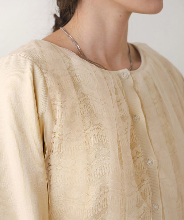LACE TULLE CARDIGAN