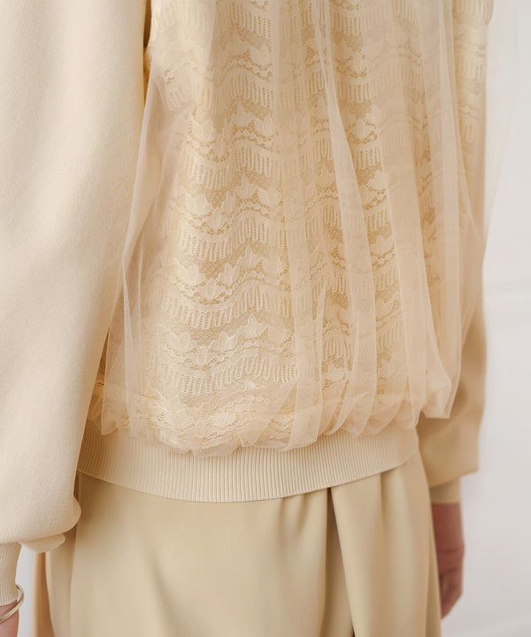 LACE TULLE CARDIGAN