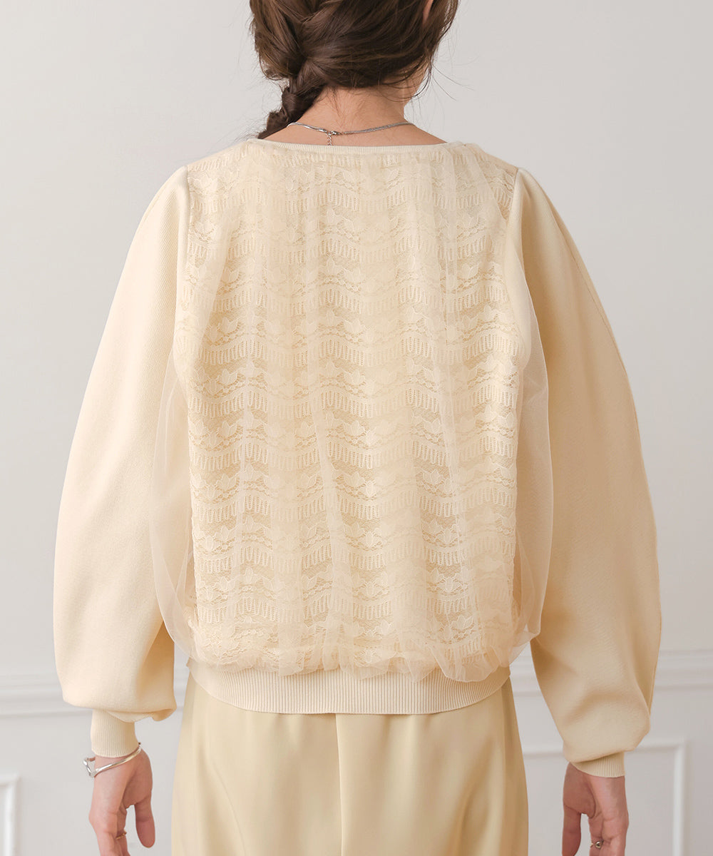 LACE TULLE CARDIGAN